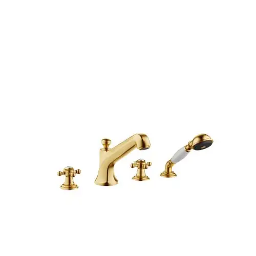 DORNBRACHT-Wannen-Vierlochbatterie-fuer-Wannenrand-bzw-Fliesenrandmontage-MADISON-27502360-Messing-gebuerstet-23kt-Gold-27502360-28 gallery number 1